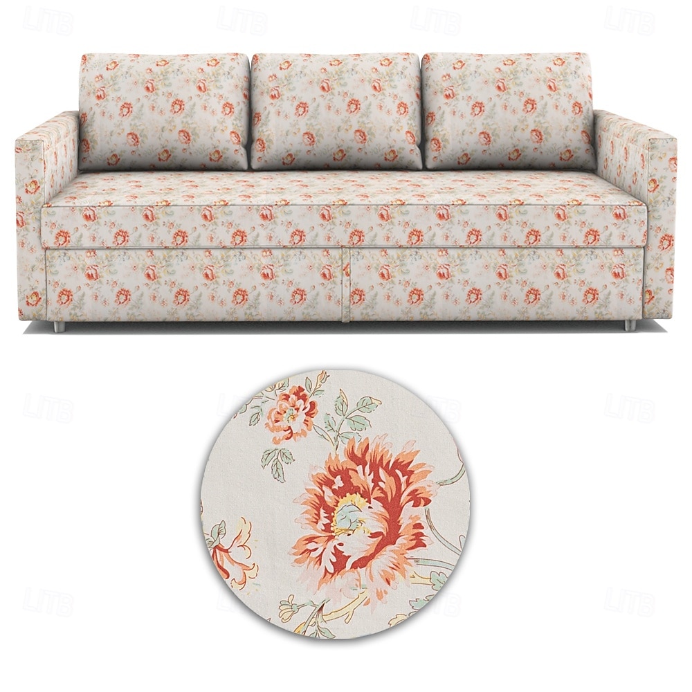 floral sovesofa trekk futon trekk ensfarget vattert slipcovers frihetcover litb prime trekk 2025 - $205.49 -P6