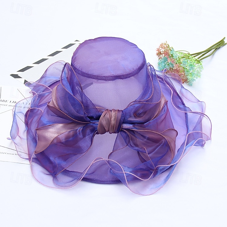 Kopfstück Organza Hochzeit Abendgesellschaft Elegant Hochzeit Mit Tüll Kopfschmuck Kopfbedeckung 2025 - $27.99 –P6