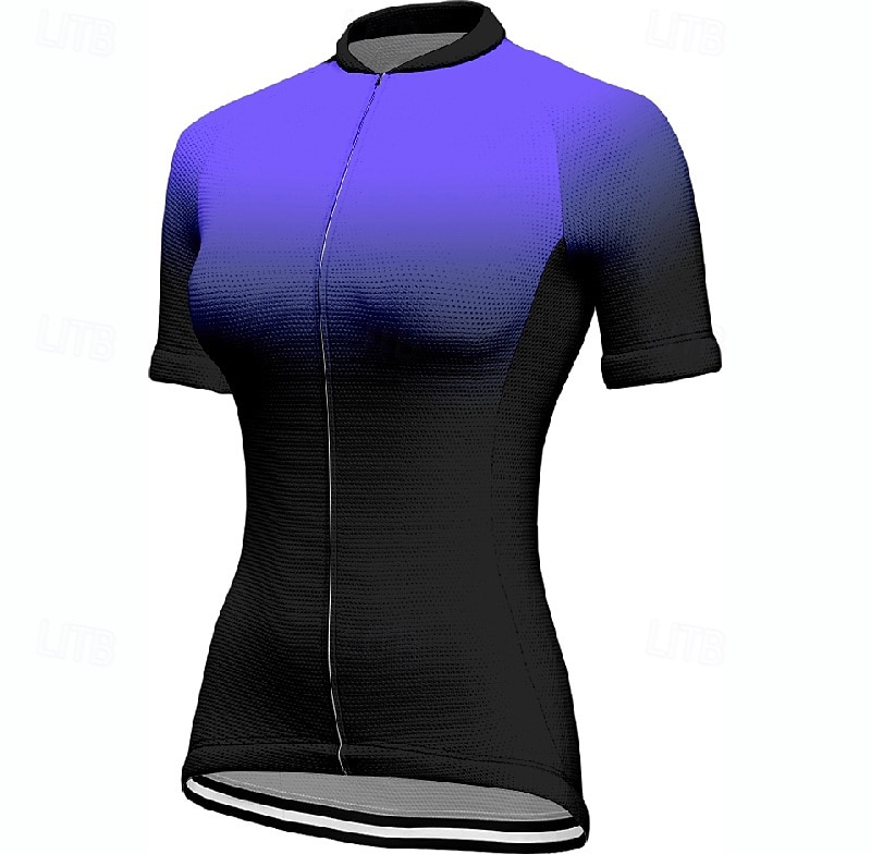 Women's Cycling Jersey Short Sleeve Bike Tee Tshirt Jersey with 3 Rear Pockets Mountain Bike MTB Breathable Quick Dry Anatomic Design Wicking Yellow Pink Red Gradient Sports Clothing Apparel 2025 - $23.99 –P8