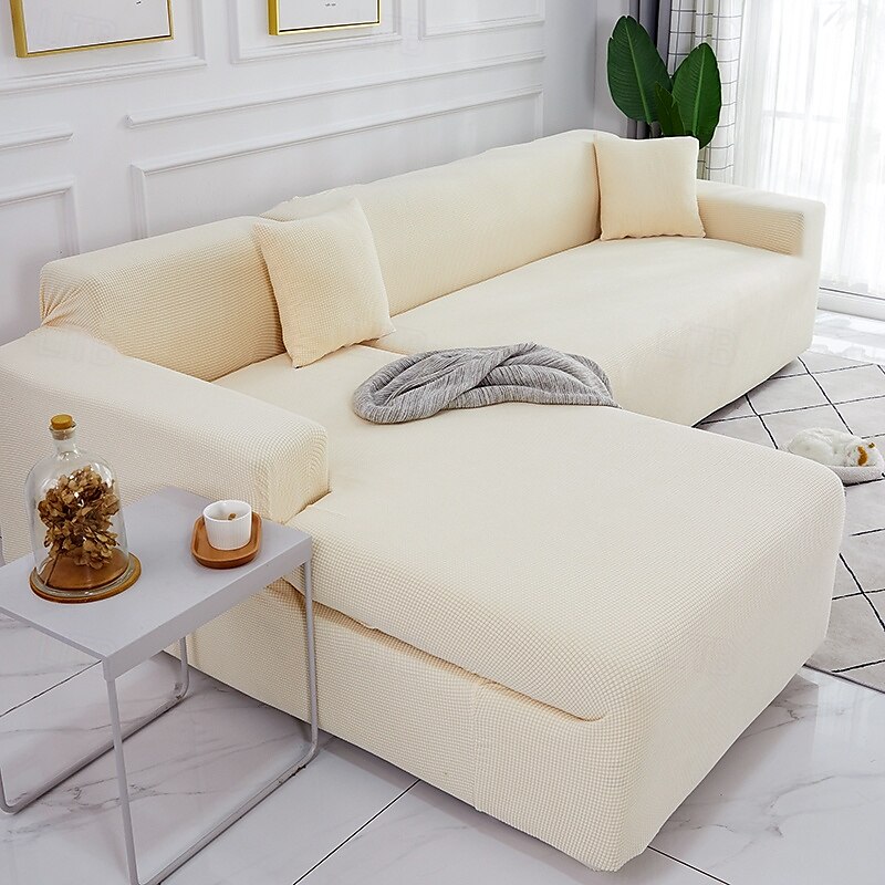 Elastic Jacquard Fabric Sofa Cover Stretch Couch Cover Sectional L Shape Sofa Slipcover Corner Case for Living Room 1/2/3/4 Seat 2025 - $31.99 –P10