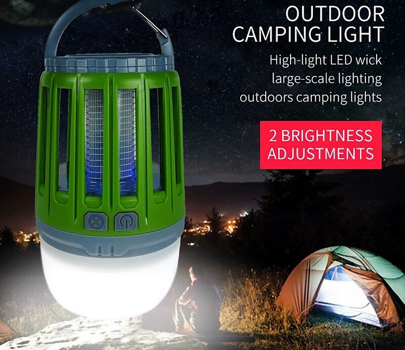 Multifunctional Mosquito Killer Lamp – USB Rechargeable LED Electric Shock Insect Trap and Camping Light for Home or Tents 2025 - $25.99 –P1