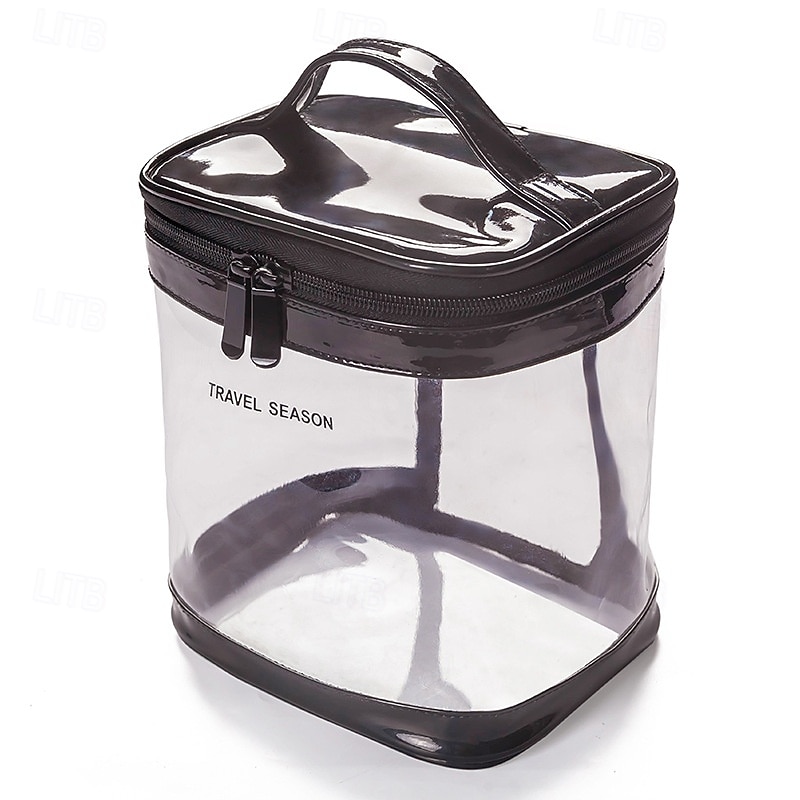 borsa da toilette trasparente, organizer da viaggio per cosmetici di grande capacità ed elegante, custodia portatile per il trucco del 2025 a $9.99 –P8