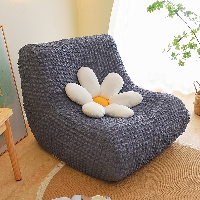 1pc capa elástica para sofá de chão sem braços capa para sofá preguiçoso relax seersucker capa elástica para sofá único capa de almofada para sala de estar casa de 2025 por $36.99 –P8