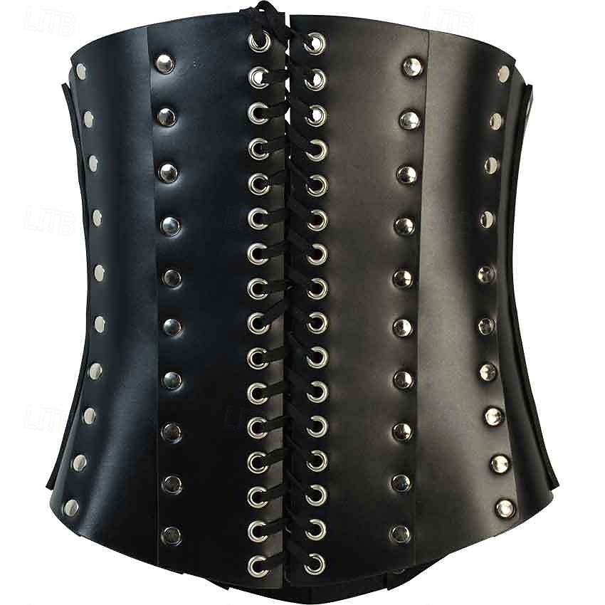 Retro Vintage Punk & Gothic Medieval Underbust Corset Fancy Dress Men's Carnival Masquerade Carnival Performance Masquerade Adults' Corset 2026 - $32.99 –P8