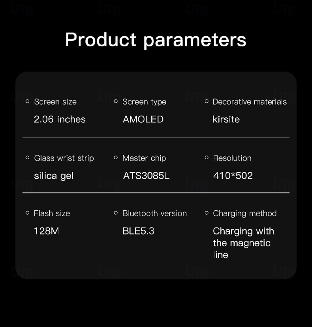 696 P106 Εξυπνο ρολόι 2.06 inch Έξυπνο ρολόι Bluetooth Βηματόμετρο Υπενθύμιση Κλήσης Παρακολούθηση Ύπνου Συμβατό με Android iOS Γυναικεία Άντρες Κλήσεις Hands-Free Υπενθύμιση Μηνύματος IP 67 2025 - $86.99 –P14