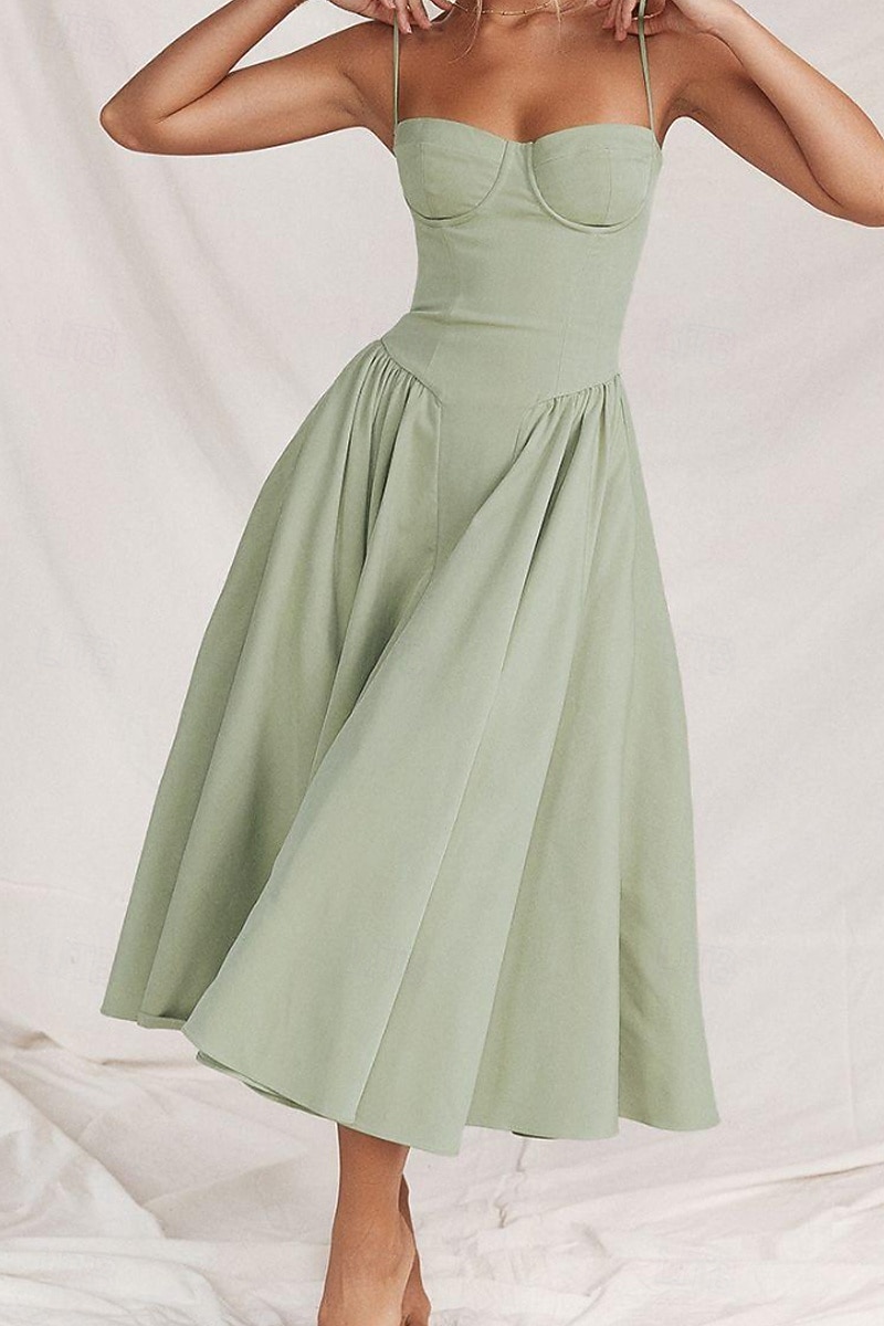 slim fit dress slacks Puffy Green Tulle Long Prom Dresses, Green Tulle Long Formal Graduation  Dresses main image 0