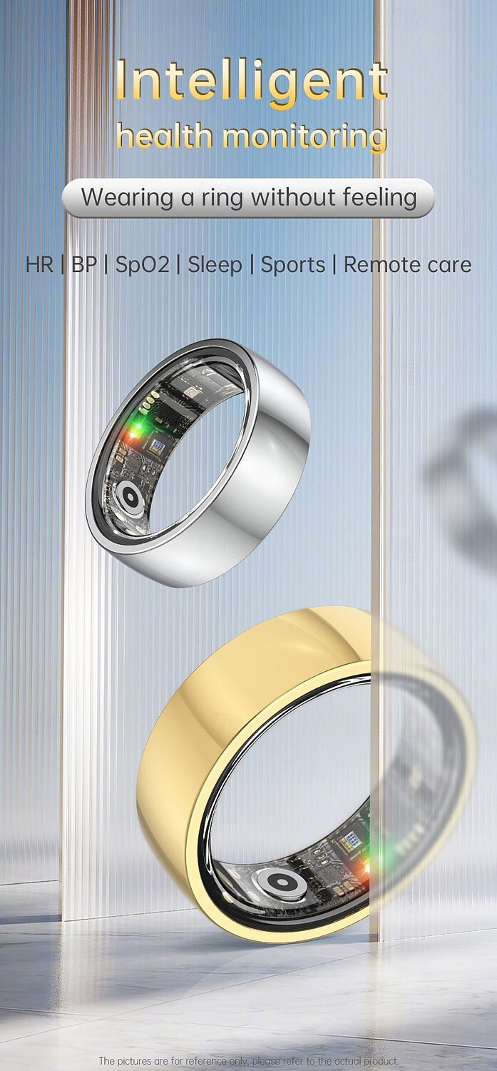 2025年 新しいスマートリング 心拍数 睡眠モニタリング 運動 ステップカウント リモートケア  コレクション – $42.99 –P1