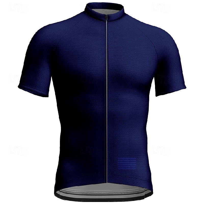 Bărbați Jersey de ciclism Manșon scurt Bicicletă Tricou Tee Jerseu cu 3 buzunare spate Ciclism montan Respirabil Uscare rapidă Proiectare anatomică Wicking Negru Rosu Bleumarin Gradiant Sport 2025 - $20.79 –P7