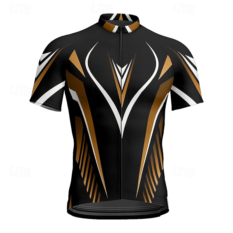 Homme Maillot Velo Cyclisme Manche Courte Cyclisme Tee-shirt Maillot avec 3 poches arrière VTT Vélo tout terrain Respirable Séchage rapide Conception anatomique Mèche Jaune Rouge Bleu Des sports de 2025 ? $20.79 –P11