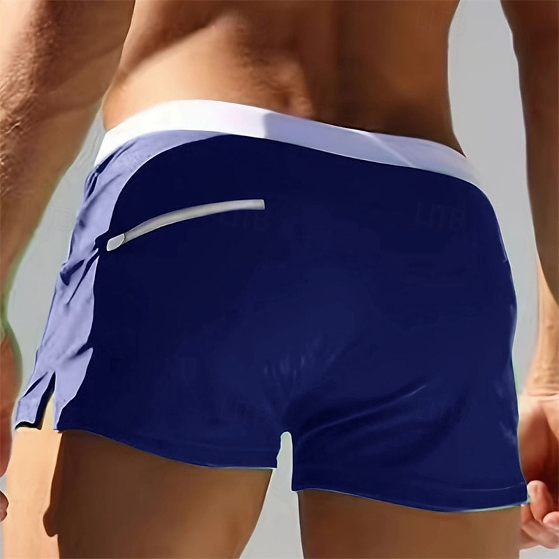 Men's Swim Shorts Swim Trunks Patchwork Drawstring Quick Dry Comfortable Breathable Swimwear Bottoms Surfing Beach Water Sports Summer 2026 - $12.99 –P2