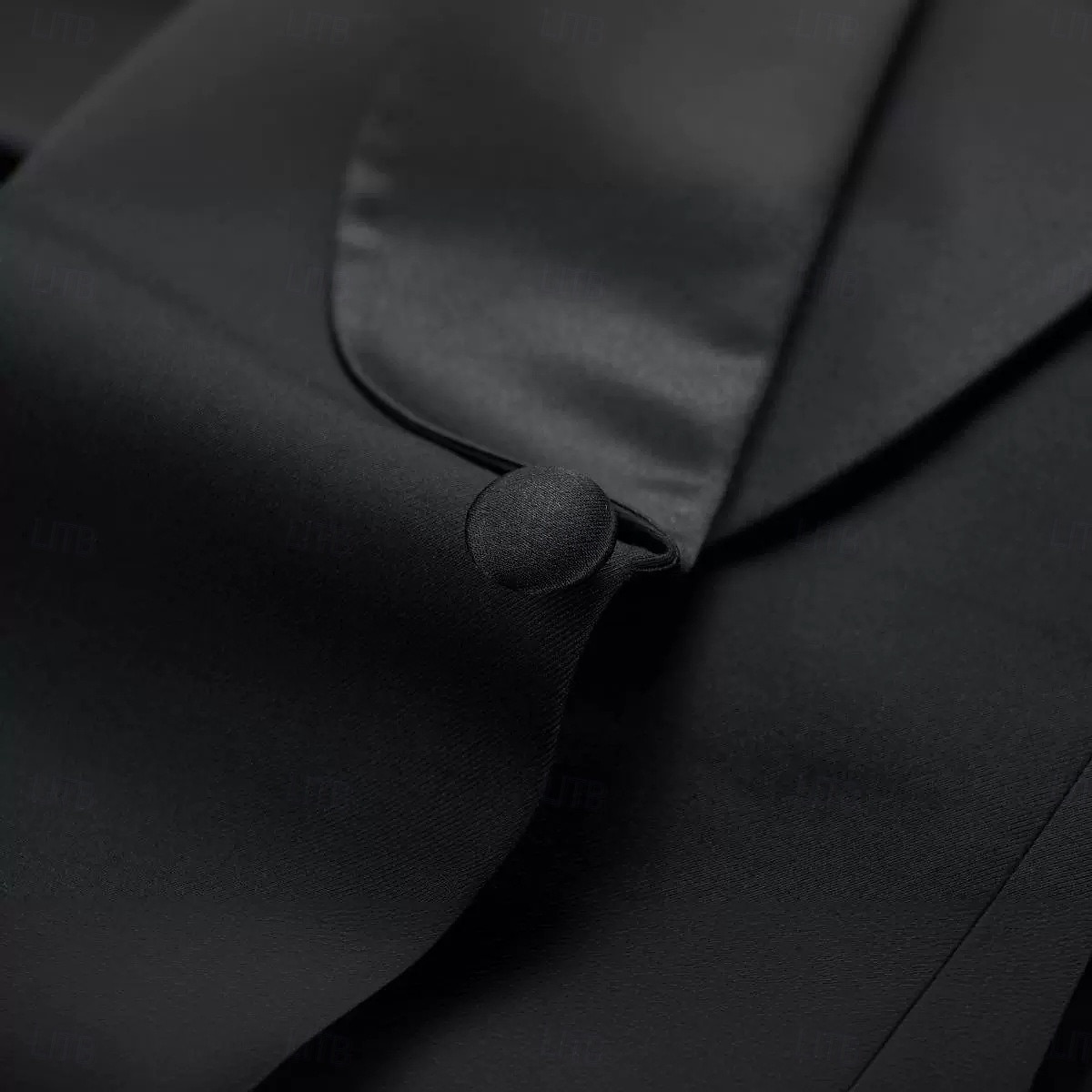 Męskie garnitury na wesele garnitury na przyjęcia smokingi krawat czarny moda formalna jednolity kolor standardowy krój 2-częściowe jedno-butonowe 2025 - $129.99 –P7