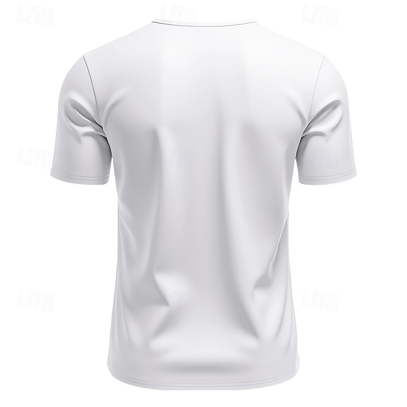 Herren T Shirt T-Shirt Kurzarmshirt Kurzarm V Ausschnitt Sommer Einfach Mode Designer Basic Klassisch Urlaub Straße Ausgehen Schwarz Weiß Orange Top T-Shirt für Herren 2025 - $20.99 –P8
