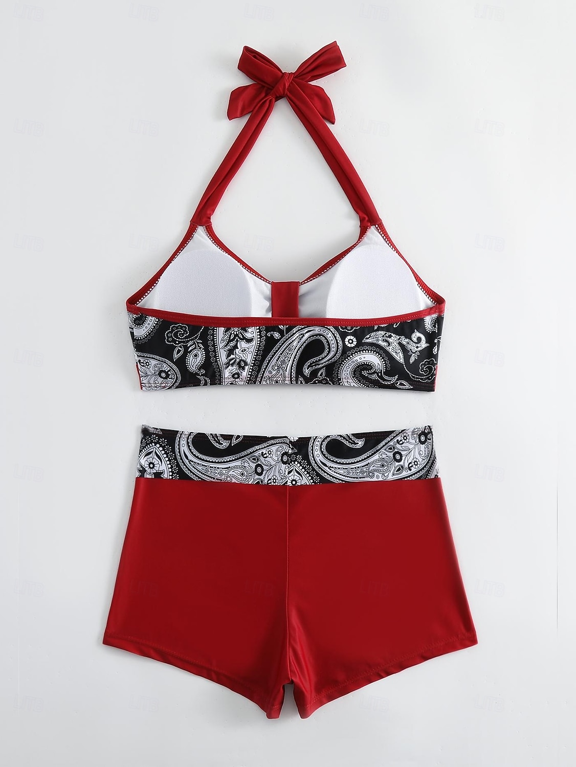 Damen Badeanzug Bikini Zweiteilig Monokini Freche Unterhose Bademode Gestrickt Urlaub Tropisch Farbblock Gestreift Stürzen Ärmellos Badeanzüge 2025 - $22.99 –P6