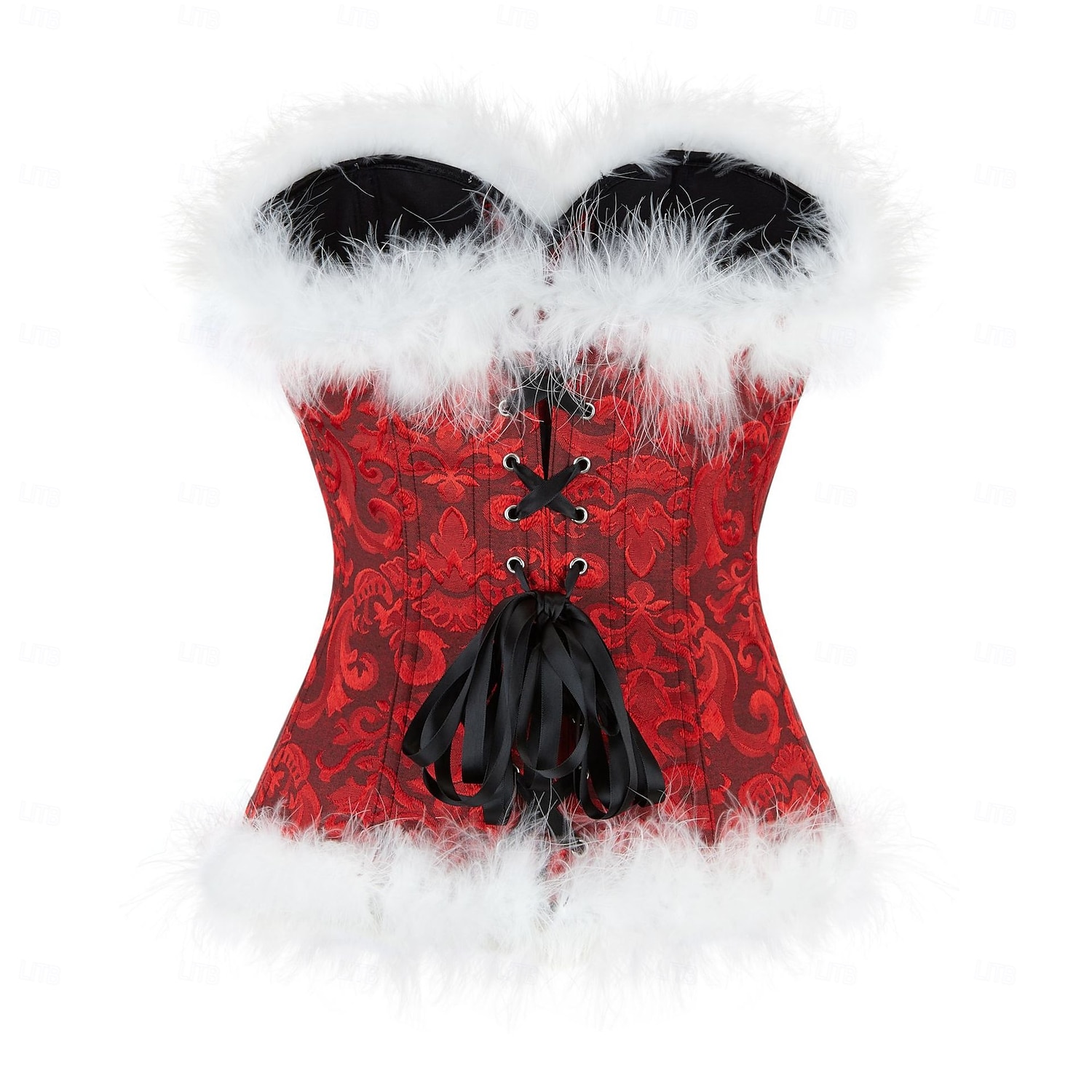 Rococo Overbust Corset Masquerade Overbust Corset Cosplay Tummy Control Push Up Jacquard Jacquard Fancy Dress Women's Royal Masquerade Party Carnival of Venice Adults' Corset 2025 - $24.99 –P4