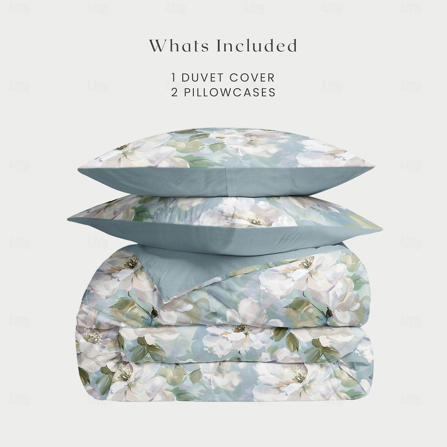 Capa de Edredom Floral Romântica Tamanho Duplo Conjunto de Cama Conjuntos de Cama Capa de Colcha Macia e Leve com 2 Cases de Almofada para Verão Primavera de 2025 por $60.99 –P10