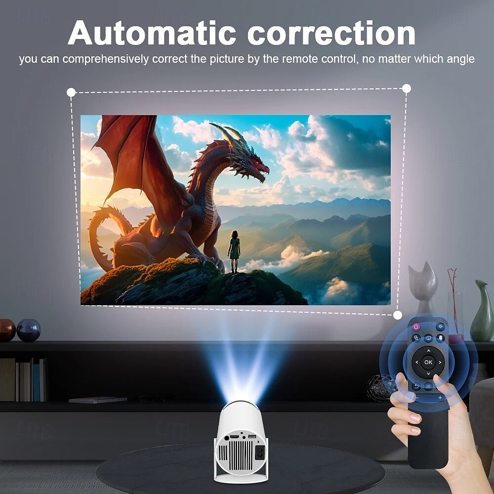 LCD Projector Auto focus Keystone Correction 720P (1280x720) 280 lm Android Compatible with HDMI USB 2025 - $147.99 –P14