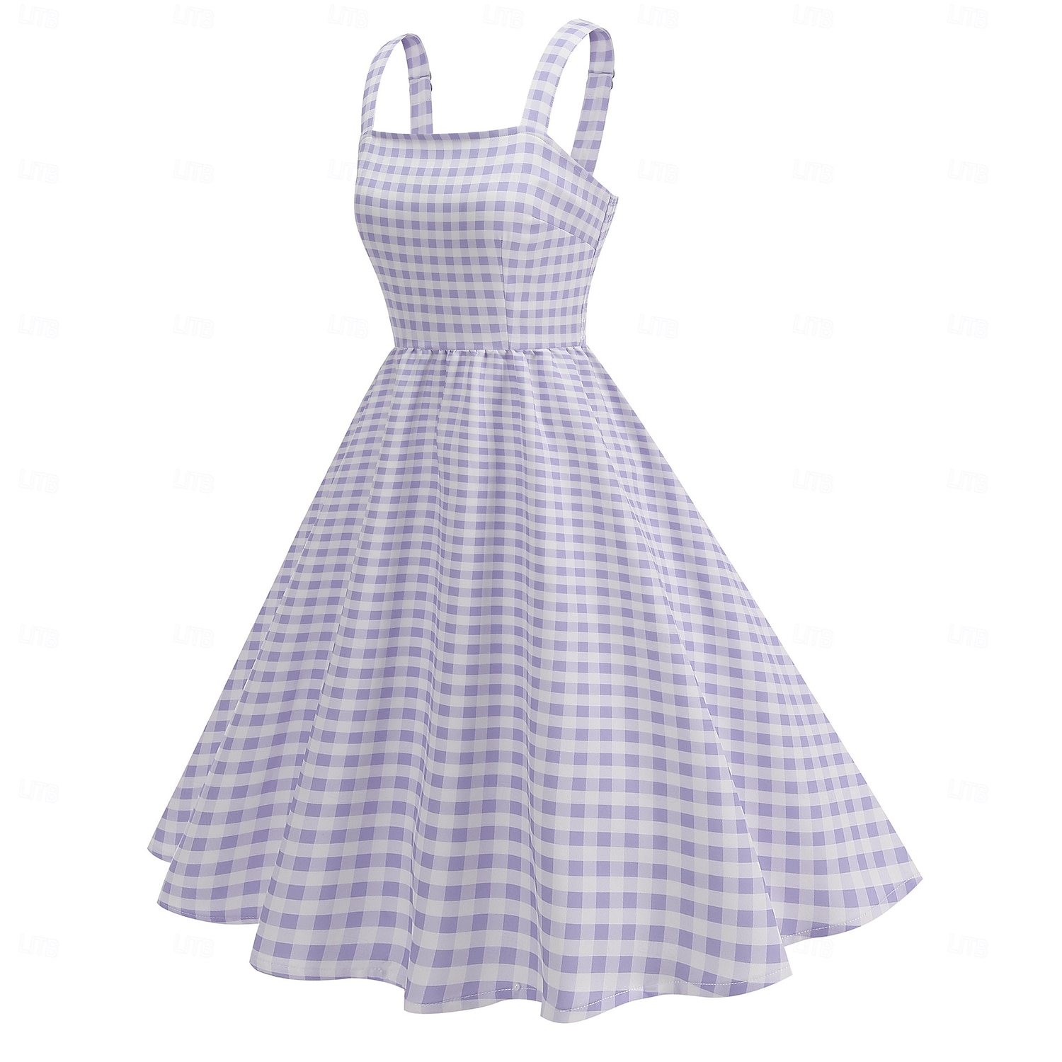 Retro Vintage 1950er Kleid Swing-Kleid Karomuster Damen Karneval Maskerade Alltagskleidung Junggesellinnenabschiedsparty Erwachsene Kleid Abschlussballkleider 2025 - $33.99 –P11