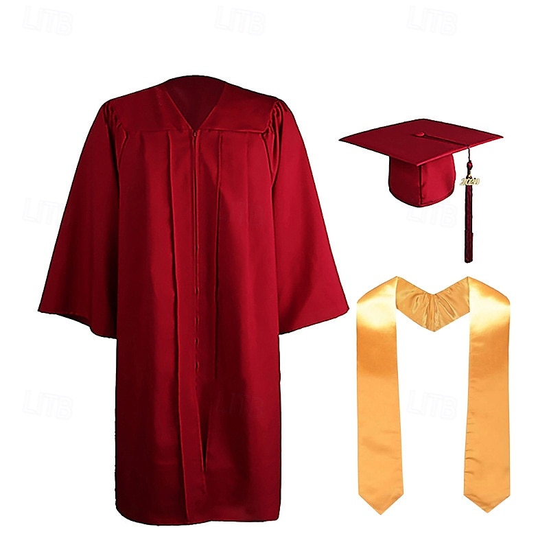 Graduation Cap and Gown 2025 Set with Tassel Graduation Stoles for High School College Bachelor 2025 - $28.99 –P13