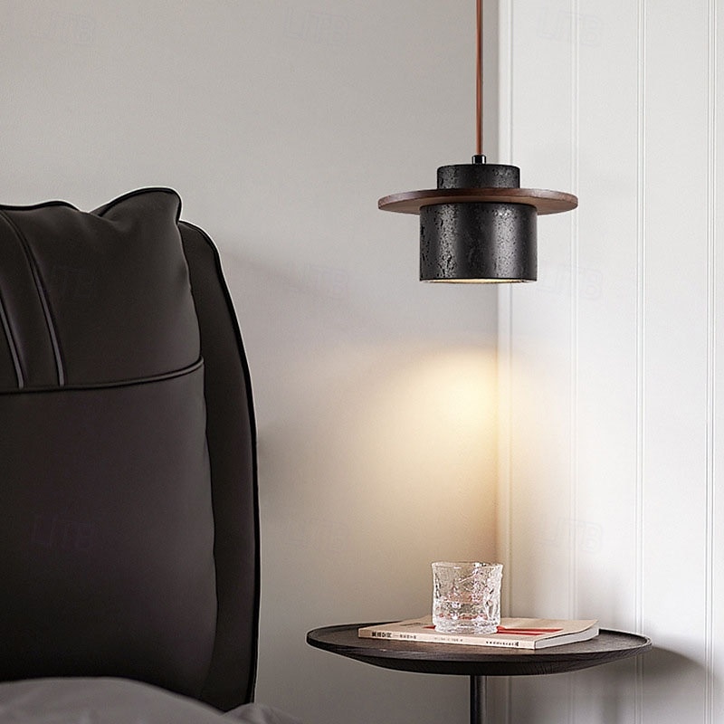 2 lumières 3 lumières 20 cm Design Unique conception avec îlot Suspension Bois Pierre Finitions peintes Moderne Style Nordique 85-265V de 2025 ? $124.99 –P2