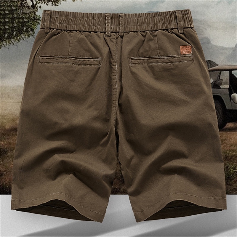 Men's Dress Shorts Work Shorts Golf Shorts Pocket Plain Comfort Breathable Knee Length Outdoor Business Sports Casual Black Blue 2026 - $32.99 –P6