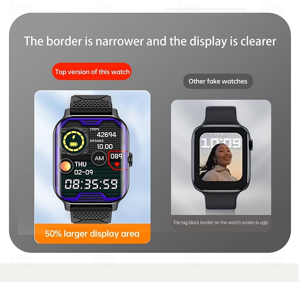 696 F12 Smart Watch Monitor aktywności Fitness ECG PPG Bluetooth Przypomnienie o połączeniu Android iOS IP67 38mm 2.02 2025 - $48.99 –P6