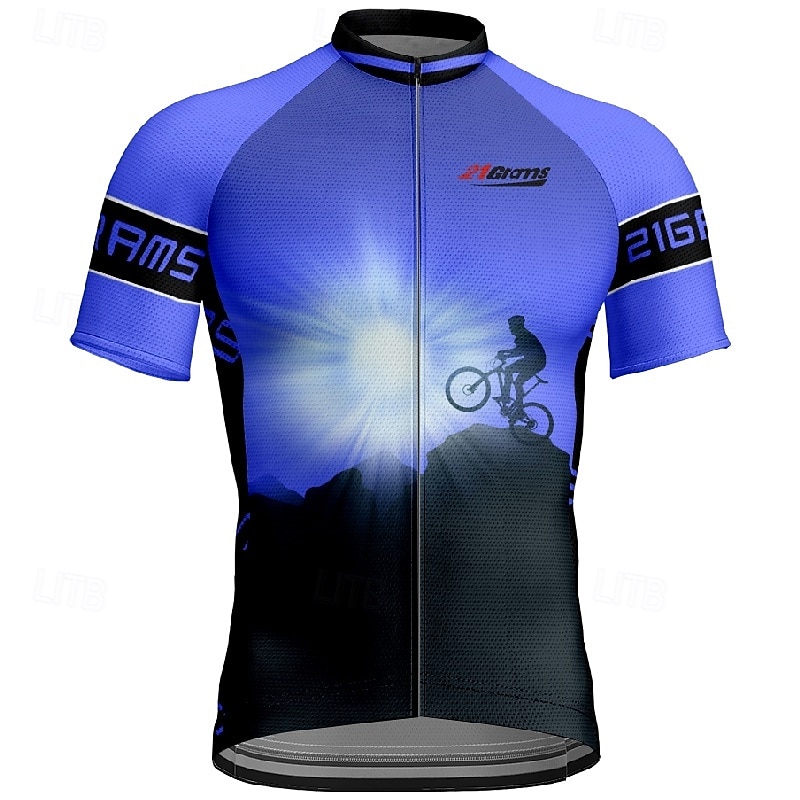 Men's Cycling Jersey Short Sleeve Bike Tee Tshirt Jersey with 3 Rear Pockets Mountain Bike MTB Breathable Quick Dry Anatomic Design Wicking Wine Red Yellow Red Sports Clothing Apparel 2025 - $28.99 –P7