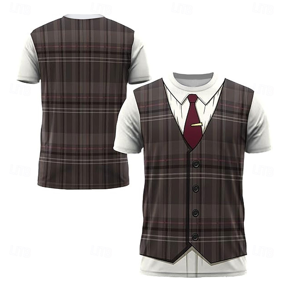 Homens Smoking Ocasiões Especiais Camiseta Manga Curta Camiseta Impressão 3D Gola Redonda Camisa Exagerado Designer Festa Feriado Bandagem Cinzento Verão Primavera Roupa S M L XL XXL XXXL de 2026 por $17.99 –P2