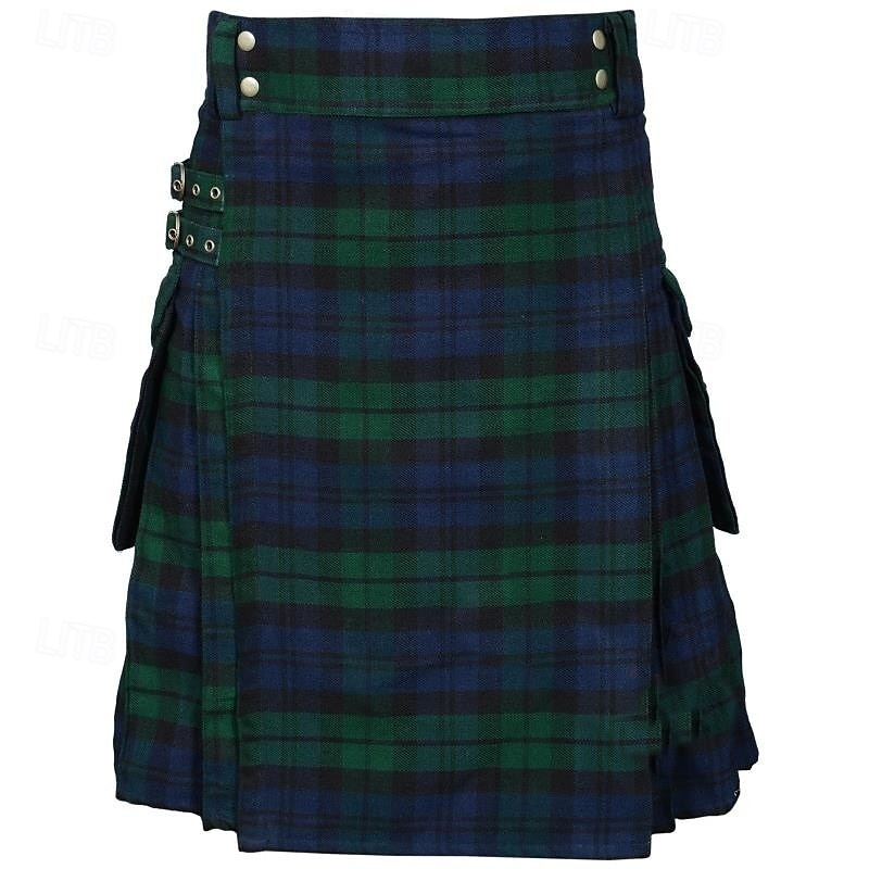Punk és gótika Középkori Szoknya Kilts skót Férfi Kelta Alkalmi / Napi Felnőttek Szoknya 2025 - $35.99 –P12