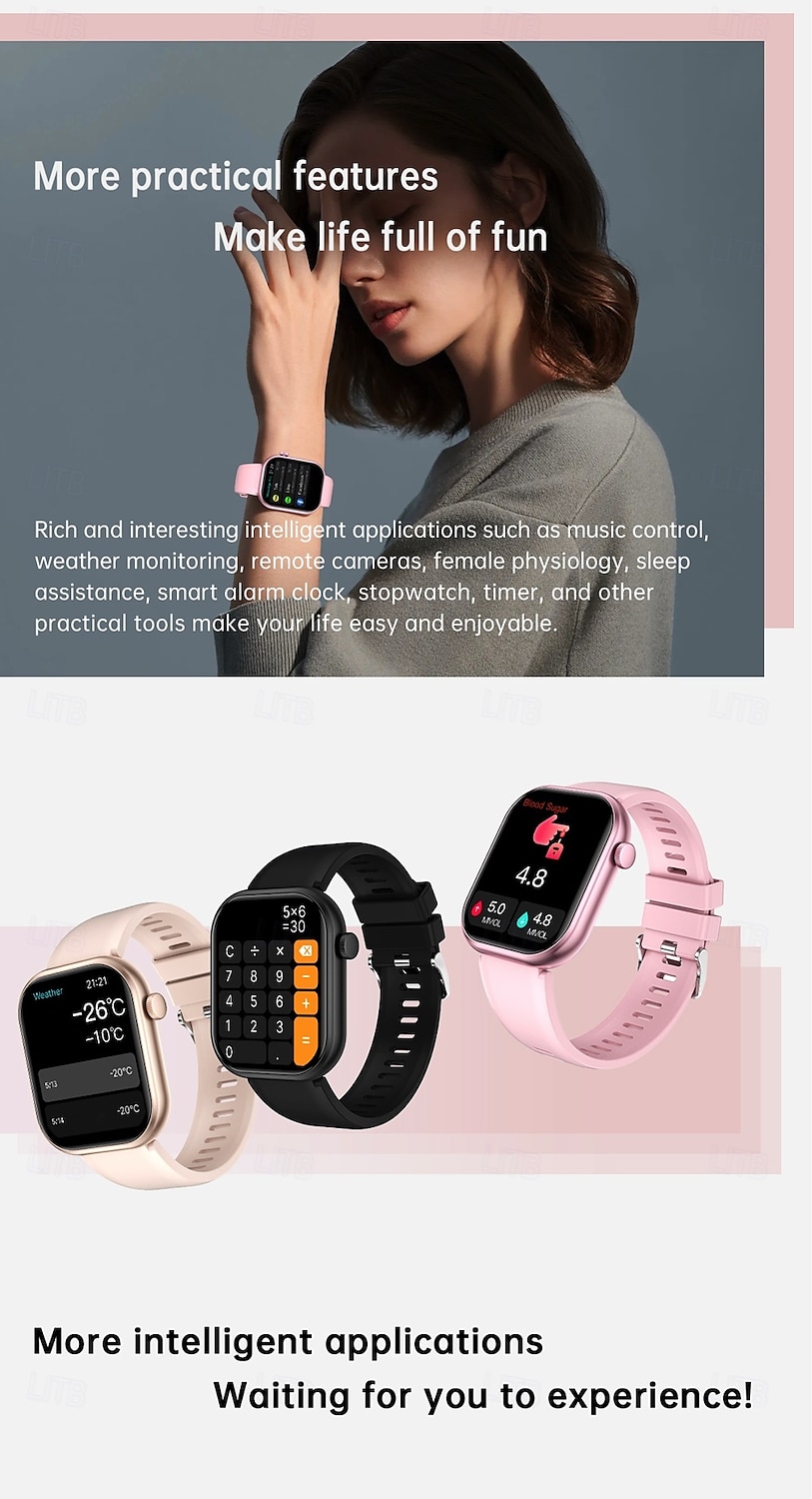 696 G20PRO Smart Watch 2.01 inch Smartwatch Fitness Running Watch Bluetooth ECG+PPG Pedometer Call Reminder Compatible with Android iOS Women Men Hands-Free Calls Message Reminder IP 67 41mm Watch 2025 - $32.99 –P18