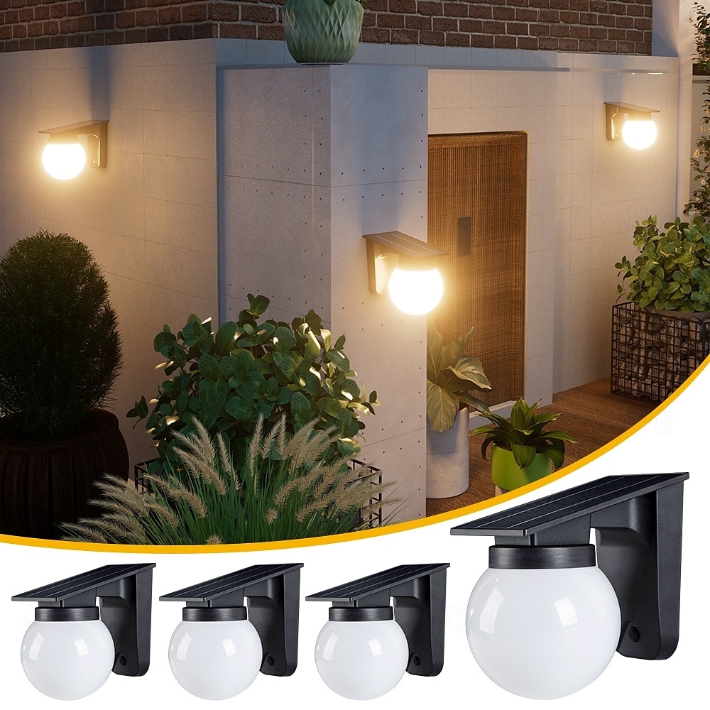 1 st. zonne-buitenlamp wandlamp binnenplaats balkon decoratie buiten waterdichte patio lamp huis tuin lay-out hek omgevingslicht 2025 - $53.99 –P1