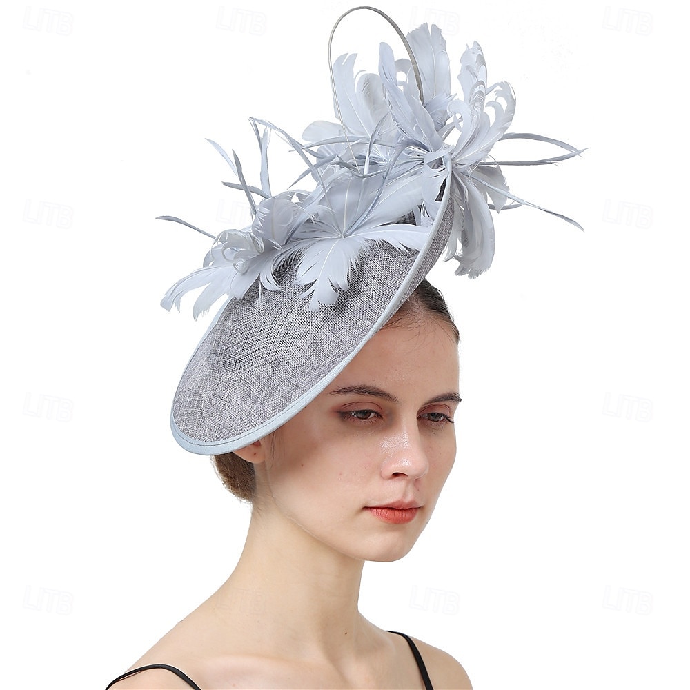 Elegante Tocados Sombrero Fascinators Fascinador Dama Disfraz Mujer derby Fiesta de Boda Pañuelo Adulto Sombrero Primavera verano 2026 - $43.99 –P4