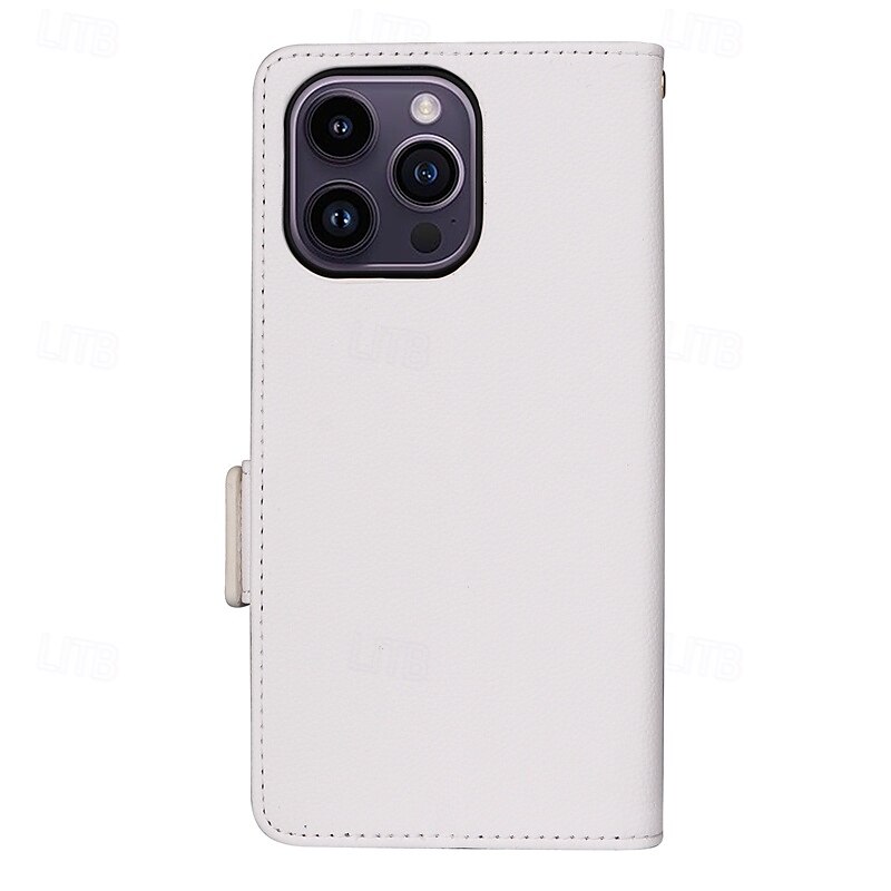 telefon Etui Til iPhone 16 15 14 Pro Max Plus iPhone 13 12 11 Pro Max Mini Flip deksel med stativ Magnetisk med håndleddsstropp Kontor / Bedrift TPU PU lær 2025 - $20.99 –P1