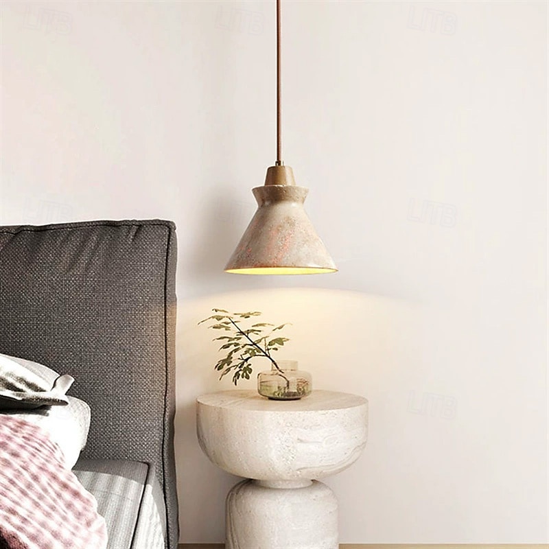 21 cm Design de Lanterne Suspendue Formes Géométriques Suspension Pierre Style Artistique Style Formel Le style rétro ancien Traditionnel / Classique 110-120V 220-240V de 2025 ? $135.99 –P2