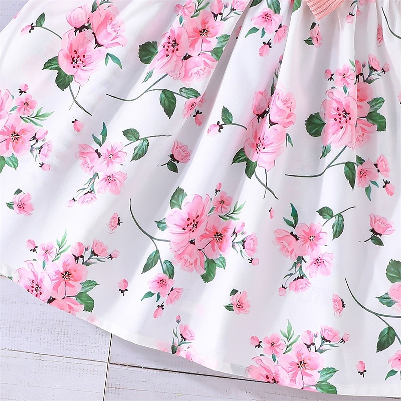 2 Stück kinderkleidung Mädchen Blumen Krawattenknoten Anzüge einstellen Langarm Modisch Schulanfang 4 Jahre + Sommer Rosa Rote Blau 2025 - $19.99 –P7