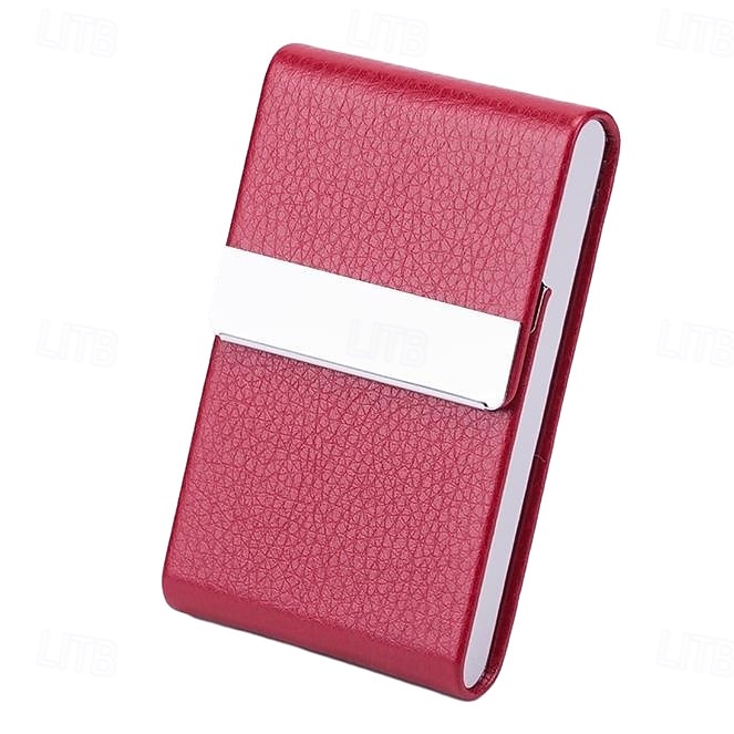 Porte-cartes de visite en cuir synthétique, étui pour cartes de visite, porte-cartes de poche, porte-cartes de visite fin en métal, porte-cartes de visite bloquant les RFID avec fermeture magnétique de 2025 ? $11.99 –P12