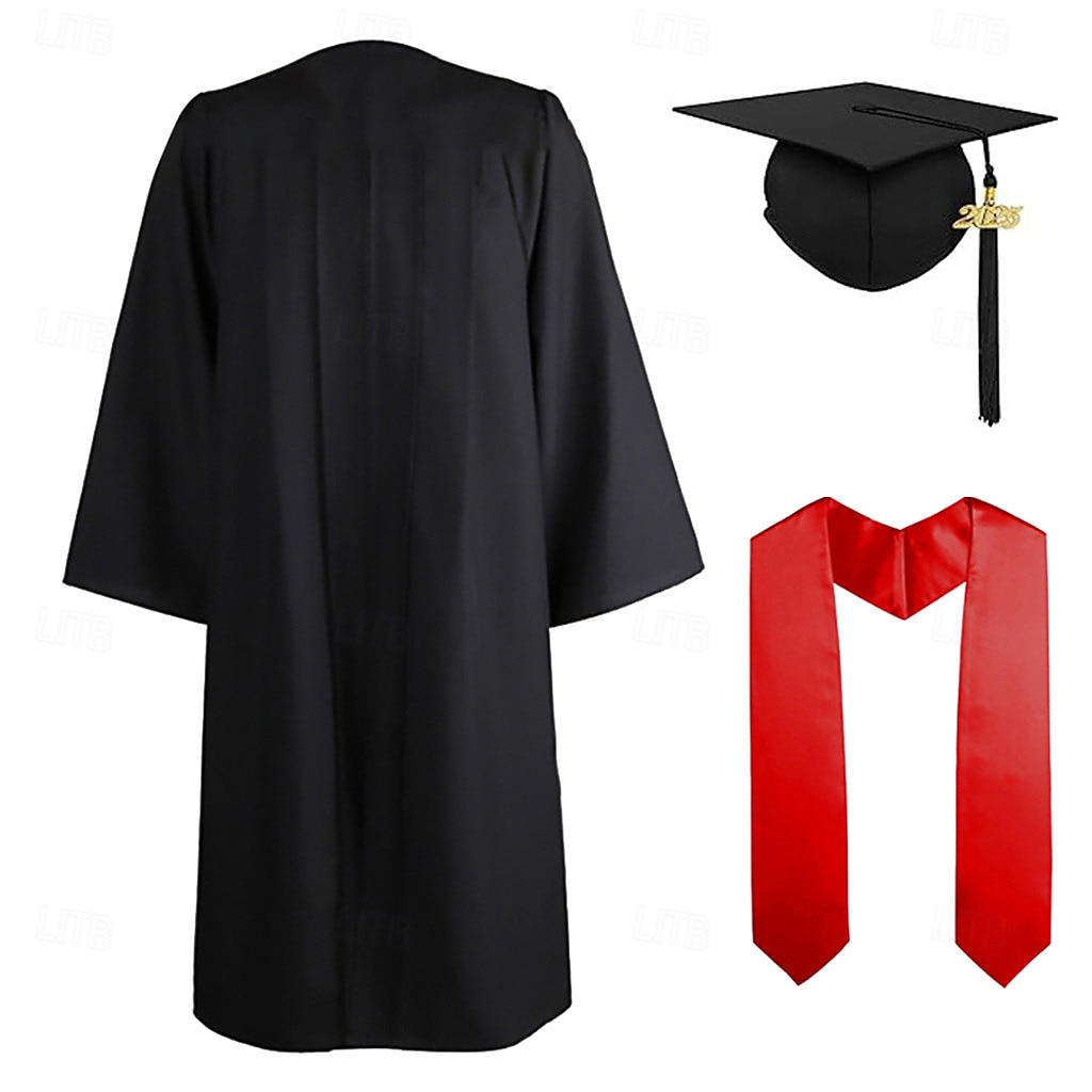 Graduation Cap and Gown 2025 Set with Tassel Graduation Stoles for High School College Bachelor 2025 - $28.99 –P14