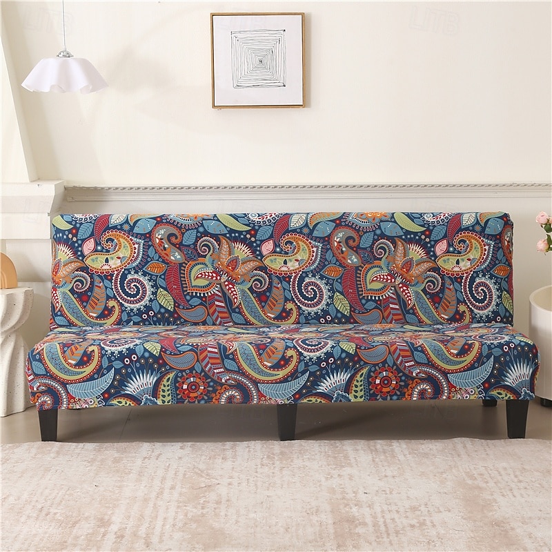 capa de sofá sem braços em tecido jacquard, capa de sofá para decoração de ano novo, protetor elástico, capa de banco de 2025 por $35.99 –P12