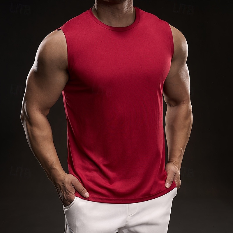 Herr Linne Undertröjor Ärmlös tröja Ärmlös Rund halsringning Sommar Slät Mode Designer Semester Gata Utekväll Vit Ljusgrön Rodnande Rosa Topp t-shirt för män 2025 - $13.49 –P14