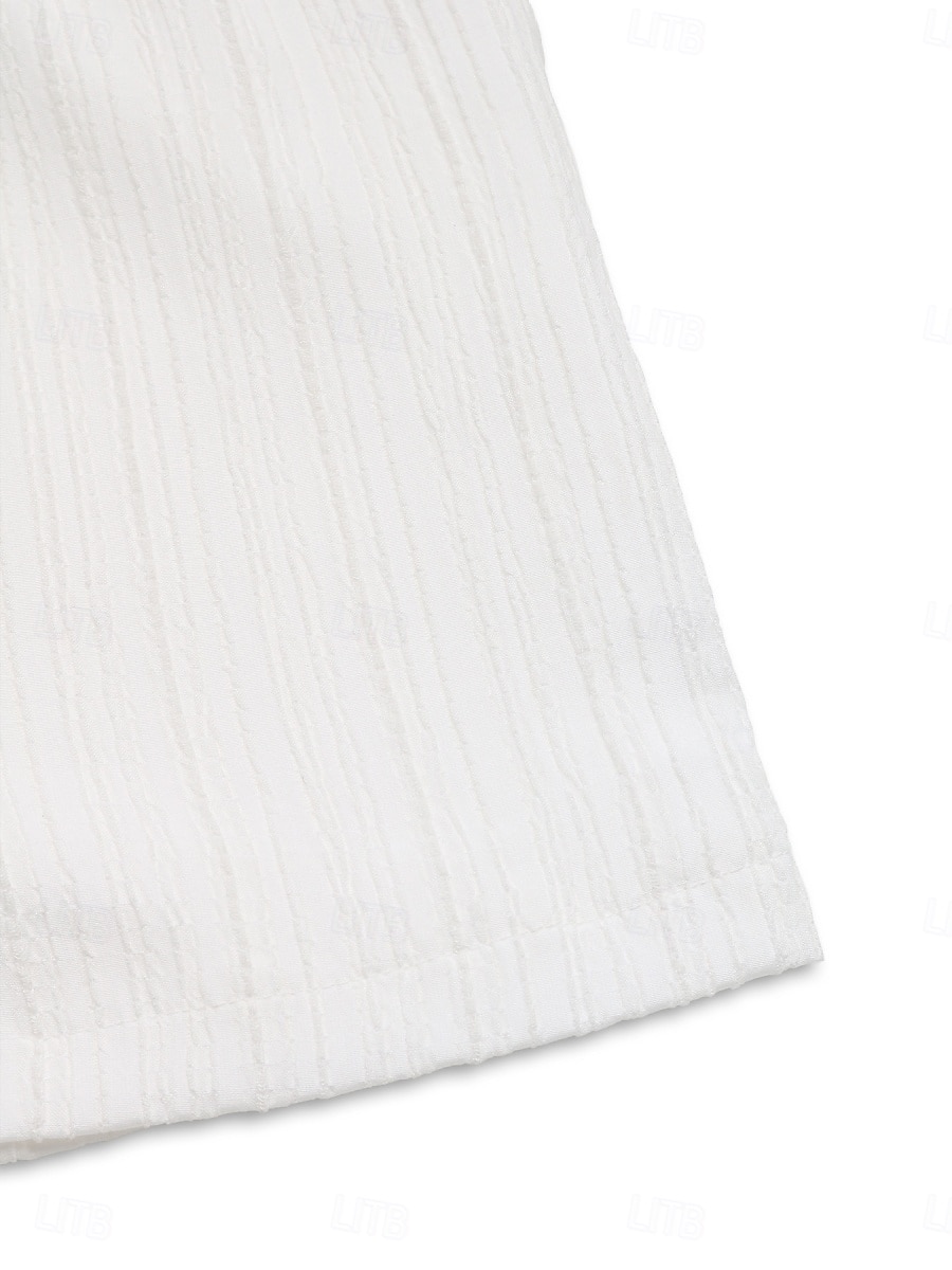 Naisten shortsit baggy-housut chinos-shortsit perus lyhyet korkea vyötärö simppeli tasku elastinen vyötärönauha mukava pehmeä mukautuva mikroelastinen ulkona katu valkoinen kesä kevät säännöllinen fit 2025 - $22.99 –P10