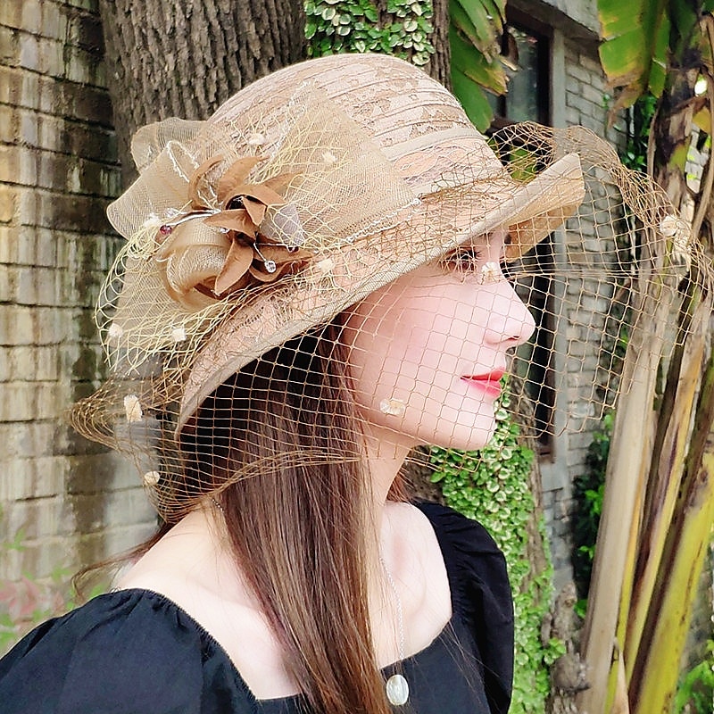 1950s Retro Vintage Hat Women's Valentine's Day Derby Ascot Horse Racing Festival Adults' Hat All Seasons 2026 - $33.99 –P3