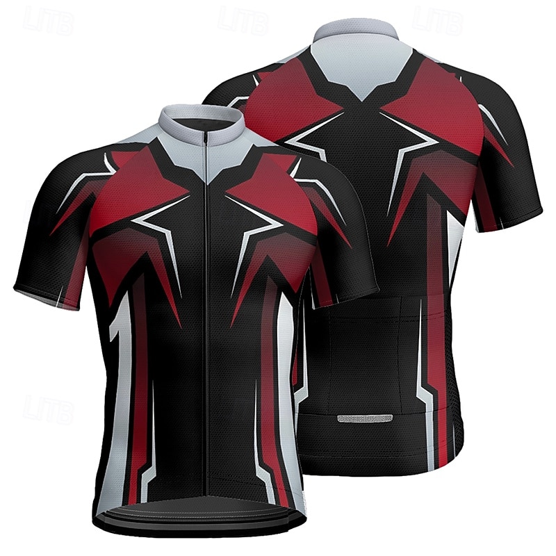 Bărbați Jersey de ciclism Manșon scurt Bicicletă Tricou Tee Jerseu cu 3 buzunare spate Ciclism montan Respirabil Uscare rapidă Proiectare anatomică Wicking Galben Rosu Albastru Sport Îmbrăcăminte 2025 - $25.99 –P4