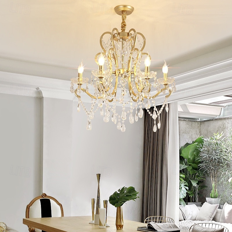 4-Light 6-Light 50 cm Pendant Lantern Design Chandelier Metal Painted Finishes Modern 110-120V 220-240V 2025 - $648.27 –P4