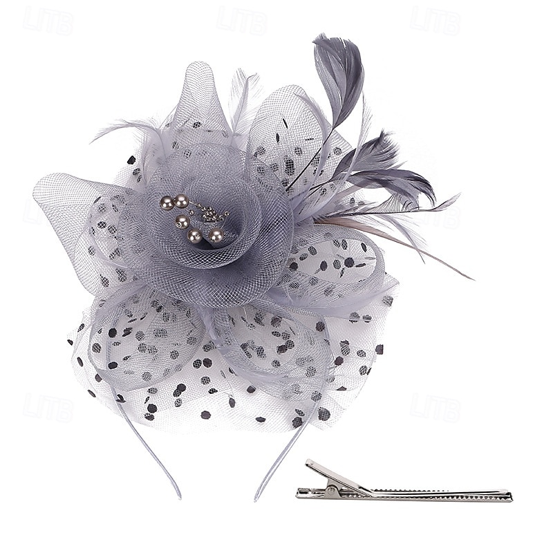 Peça para Cabeça Tule Penas Casamento Festa de Noite Elegante Casamento Com Penas Capacete Chapéu de 2025 por $12.99 –P2