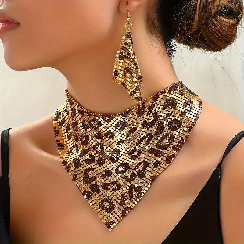 Dam Halsband Elegant Gata Geometri Örhänge 2025 - $15.49 -P1