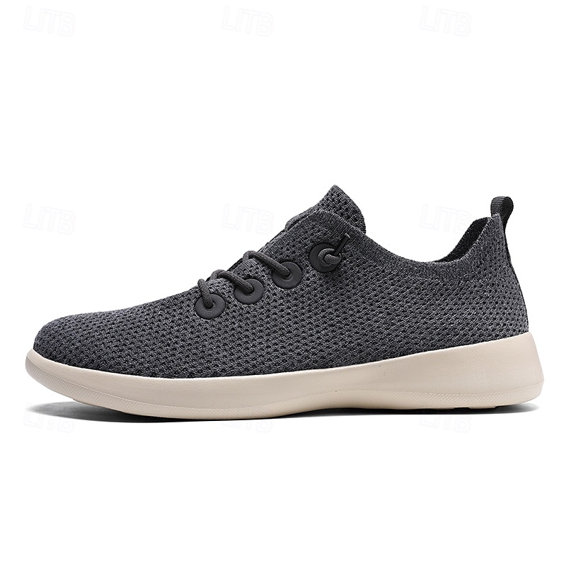 Leichte, atmungsaktive Strick-Sneaker für Herren – lässige Schnürschuhe für den Alltag und auf Reisen 2025 - $32.99 –P4
