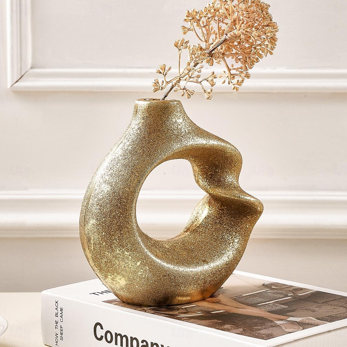 Minimalist Spiral Circle Vase, Resin Home Decor for Dining Room, Hotel, Restaurant, Tabletop and Entryway Decoration, Ideal for Floral and Green Plant Hydroponics, All-Season Use 2025 - $19.49 –P2
