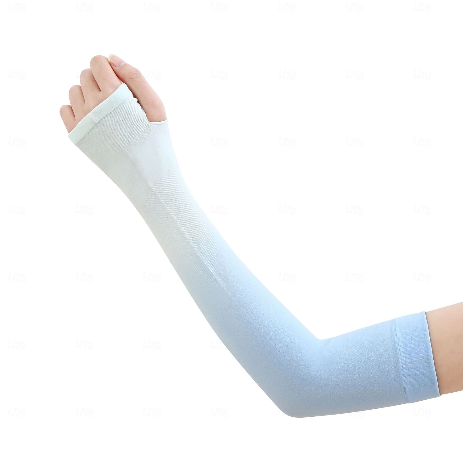 Manches en soie glacée à dégradé protection UV compression gants chauffants pour hommes et femmes pour la course le cyclisme et la pêche avec un dégradé de couleurs de 2025 ? $10.99 –P6