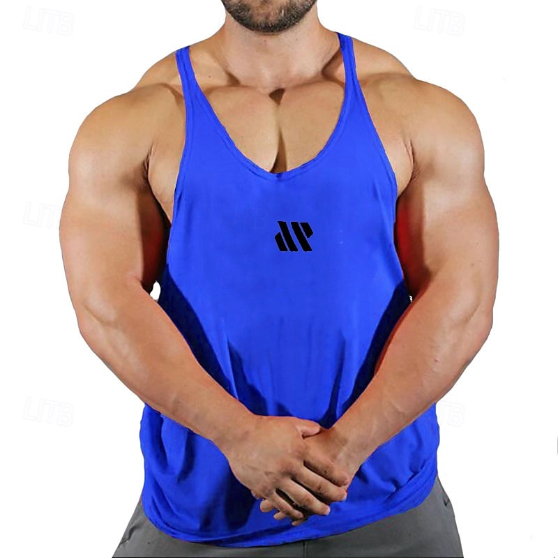 Bărbați Bluză Vestă Cămașă fără mâneci Tricou Gym Muscle Fără manșon În U Vară Simplu Modă Clasic Comfortabil Casual Sport Concediu Negru Alb Galben Top tricou pentru bărbați 2025 - AU $18.89 –P2