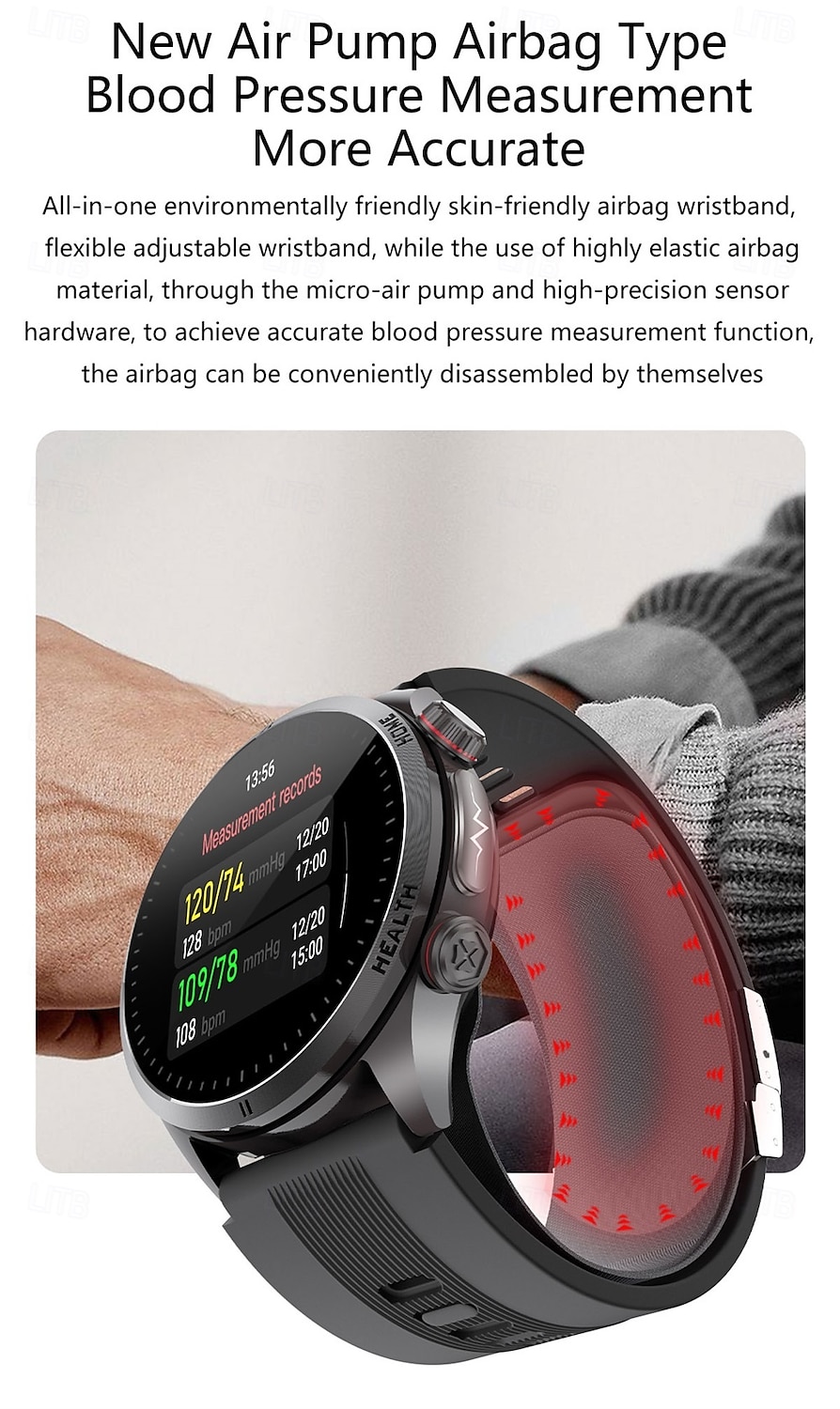 S26 Smart Watch 1.43 inch Smartwatch Bluetooth ECG+PPG Temperature Monitoring Pedometer Compatible with Android iOS Men Hands-Free Calls Message Reminder 49mm Watch 2025 - $178.99 –P3