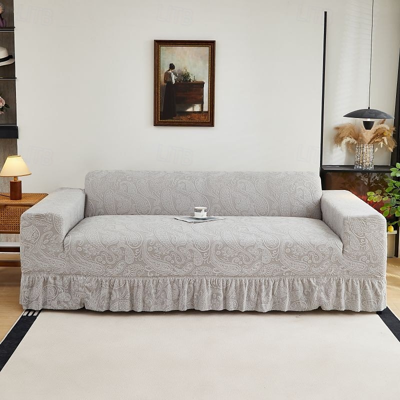 Elastic Jacquard Fabric Style of Skirt Sofa Cover Stretch Couch Cover Sectional L Shape Sofa Slipcover Corner Case for Living Room 1/2/3/4 Seat 2025 - $40.99 –P11